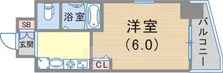 エステムコート神戸元町通【5階】の間取り
