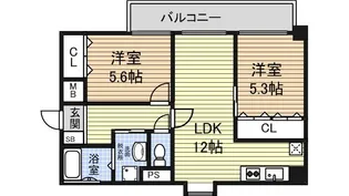 新栄GrandM【3階】の間取り