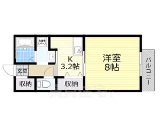 メゾンK B棟【2階】の間取り