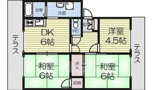 フレグランス鳳【2階】の間取り