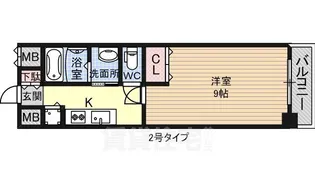 住吉橋TKハイツ【1002号室】の間取り