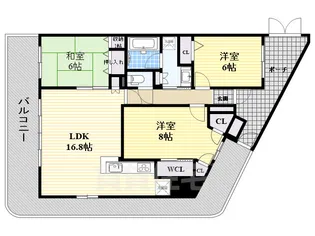 リバーガーデンシティアリス【10階】の間取り