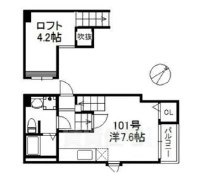 POLARIS Crane JIGYO【1階】の間取り