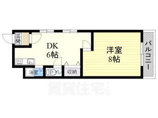 ヴェルドミール山忠流町【2階】の間取り