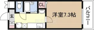 マインズ・コム新北野【3階】の間取り