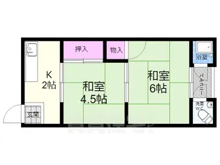 みそのハイツ【2階】の間取り