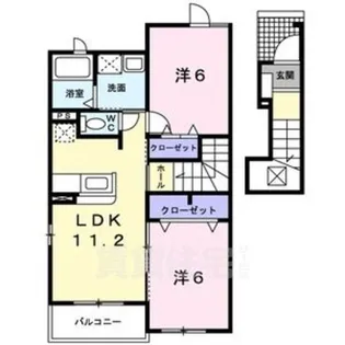 サンビタリア【2階】の間取り