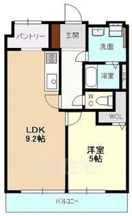 1LDKの間取り画像