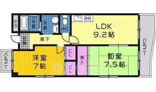 グランコートS【2階】の間取り