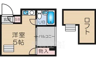 メゾネット北野【510号室】の間取り