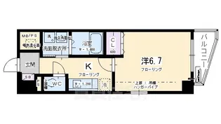 Grand Eterna京都西京極【6階】の間取り