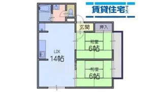 サニーハウス1【2階】の間取り