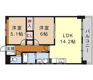 Sereno Hara【4階】の間取り