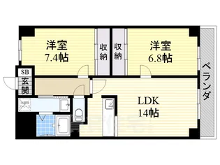 エルスタンザ金山EST【9階】の間取り