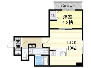 大阪府豊中市本町9丁目【アパート】の間取り