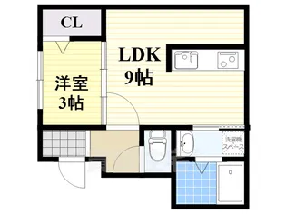 ザ・リッツクラブ楓【1階】の間取り