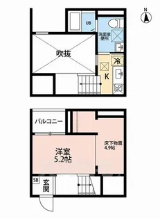 ル フォティユ3【1階】の間取り