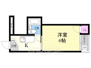京都府京都市上京区橋西二町目【マンション】の間取り