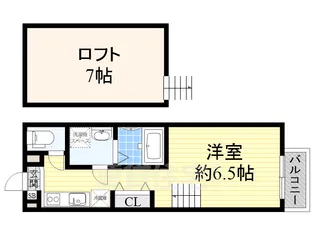 大阪府堺市堺区老松町2丁【アパート】の間取り