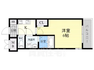 M-RESIDENCE新大阪Garden【2階】の間取り