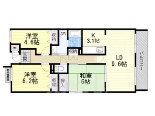 エスポワール豊中宮山【2階】の間取り