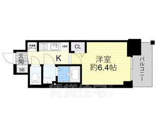 プレサンス新大阪イオリア【9階】の間取り