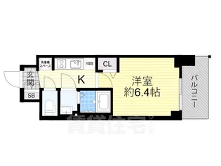 プレサンス新大阪イオリア【7階】の間取り