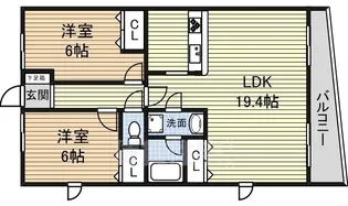 マ・ピエス E3【1階】の間取り