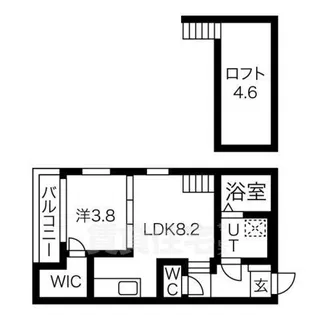 ハーモニーテラス・ワカ【1階】の間取り