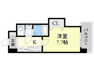 ラグゼ新大阪2【5階】の間取り