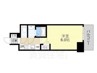 プレサンス神戸元町ベルシオン【15階】の間取り