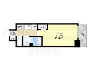 プレサンス神戸キュリオ【8階】の間取り