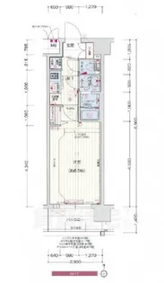 プレサンスTHE KYOTO 流雅【7階】の間取り