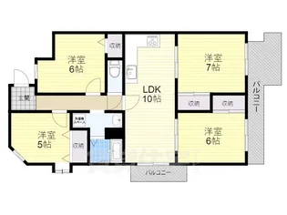 ロイヤルヒルズ待兼山【2階】の間取り