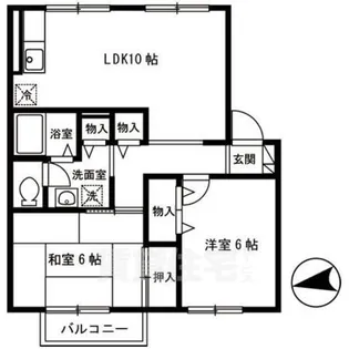 奈良県橿原市縄手町【アパート】の間取り