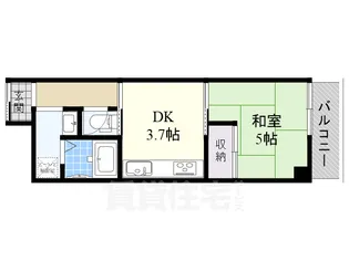 クリーンハイツ助松【2階】の間取り