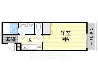 大阪府堺市北区東三国ヶ丘町5丁【アパート】の間取り
