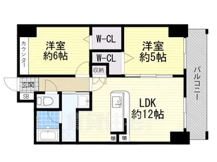 メゾントーワ【6階】の間取り
