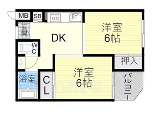 さらきマンション【3階】の間取り