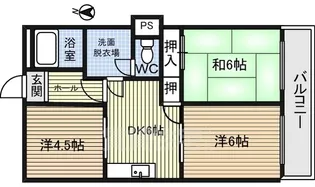 スカイハイム【3階】の間取り