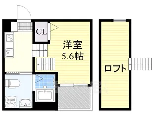 Casa 上坂【1階】の間取り