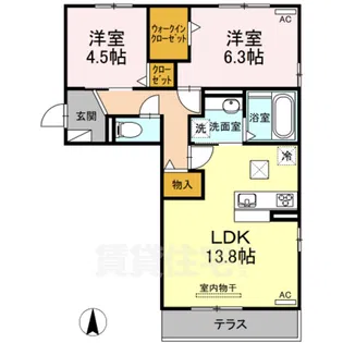 セレーノ古新【2階】の間取り