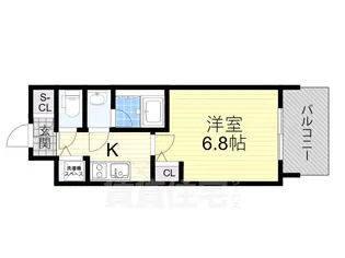 LA DOUCEUR北巽【13階】の間取り
