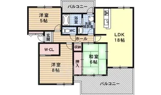 ファラン道明寺【2階】の間取り