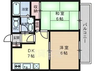 サンライフ上桂【2階】の間取り