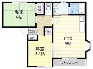 大阪府豊中市刀根山2丁目【アパート】の間取り