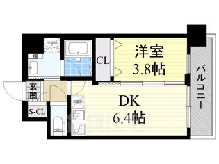 エスタート御幣島【5階】の間取り