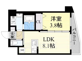 エスタート御幣島【2階】の間取り