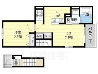 エトワール加美【2階】の間取り