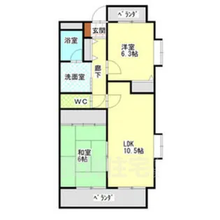 グリーンブリッジ【4階】の間取り